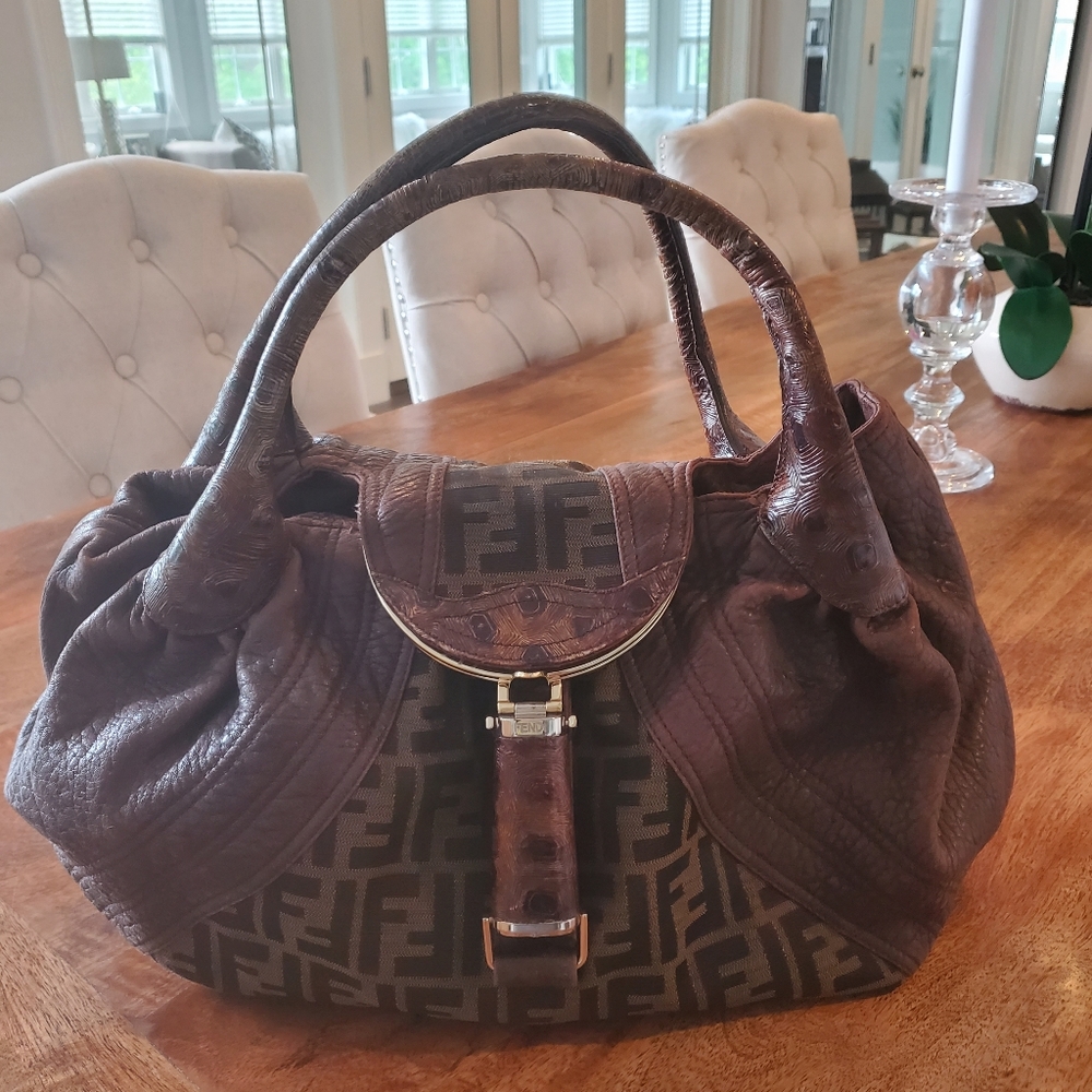 Authentic FENDI SPY BAG with Fendi logo.